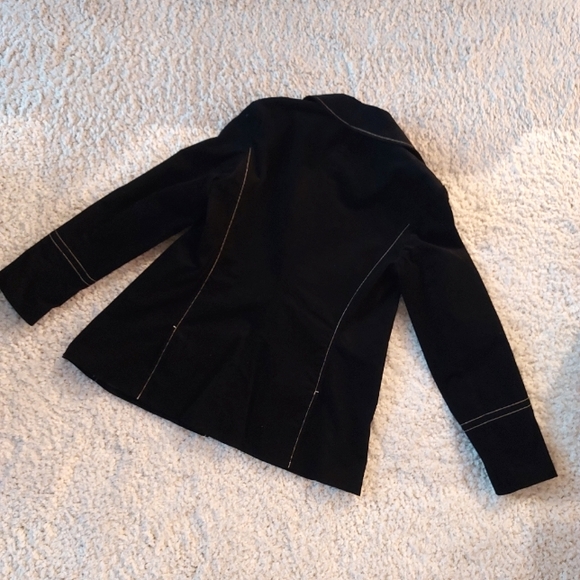 Black Pea Coat, International Concepts, Medium - Picture 2 of 9